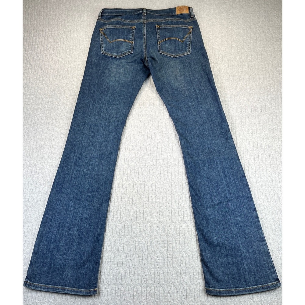Dickies Bootcut Jeans Women 4 RG 30x33 Blue Medium Wash Denim Workwear